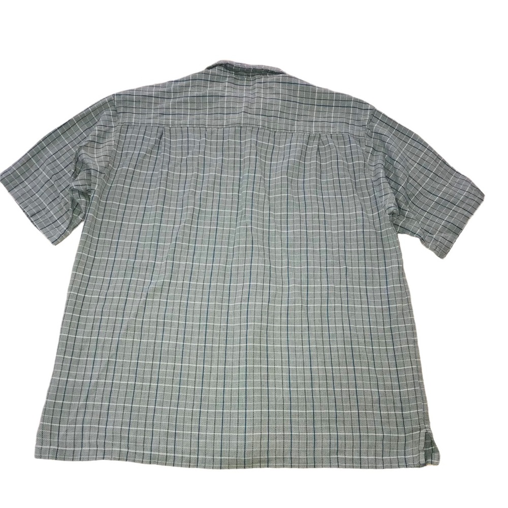 Columbia Sportswear Gray Blue Plaid Button Down Shirt - Men’s XL - Picture 7 of 9